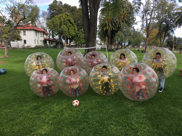 Group photo of Bubble Soccer