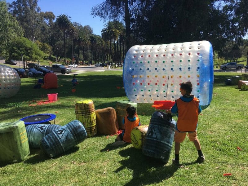airballingoc provides the most novel battle royale experience for the best kids fortnite birthday party experience all throughout orange county. We are stationed in Anaheim but travel as far as laguna beach to provide this extremely fun party!