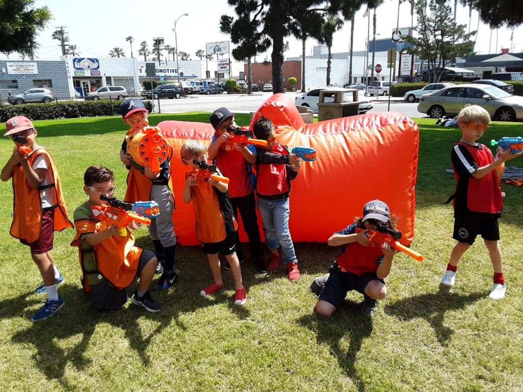 AirballingOC threw a ridiculously fun Nerf Party for kids in Anaheim. Kids were romping around and we can definitely say this was a thrilling Nerf Wars.