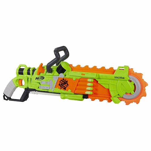 Nerf Zombie Strike Brainsaw Blaster is definitely a favorite for our Nerf Party In Orange County