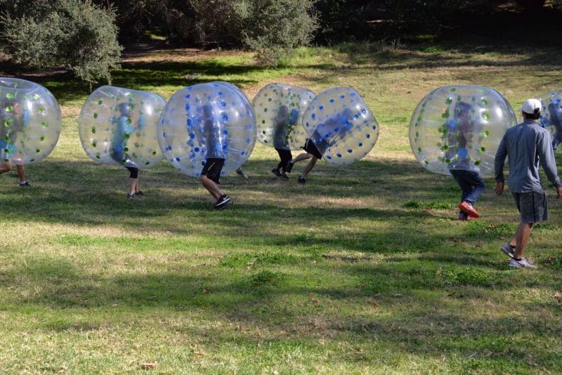 Bubble Soccer in Action